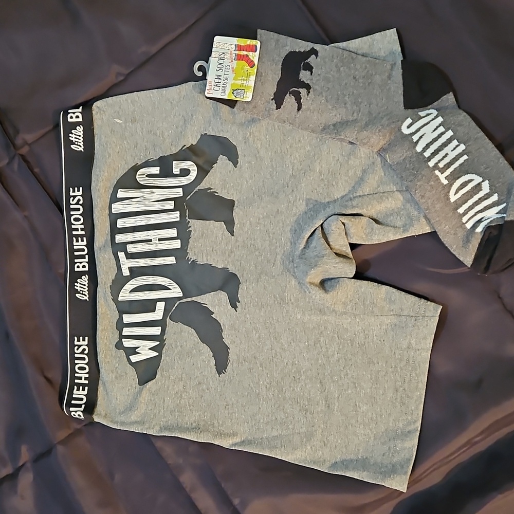 Little Blue House Wild Thing Briefs & Socks Set